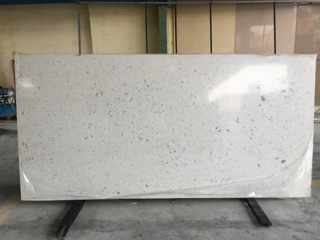 Competitive Price Super Black Kitchen Table Top Quartz Stone Slab for Dinning Table