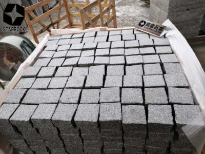 Pedra cúbica Natural Split China Granito Cinzento G654 Pavimentadora de paralelepípedos para calçadas